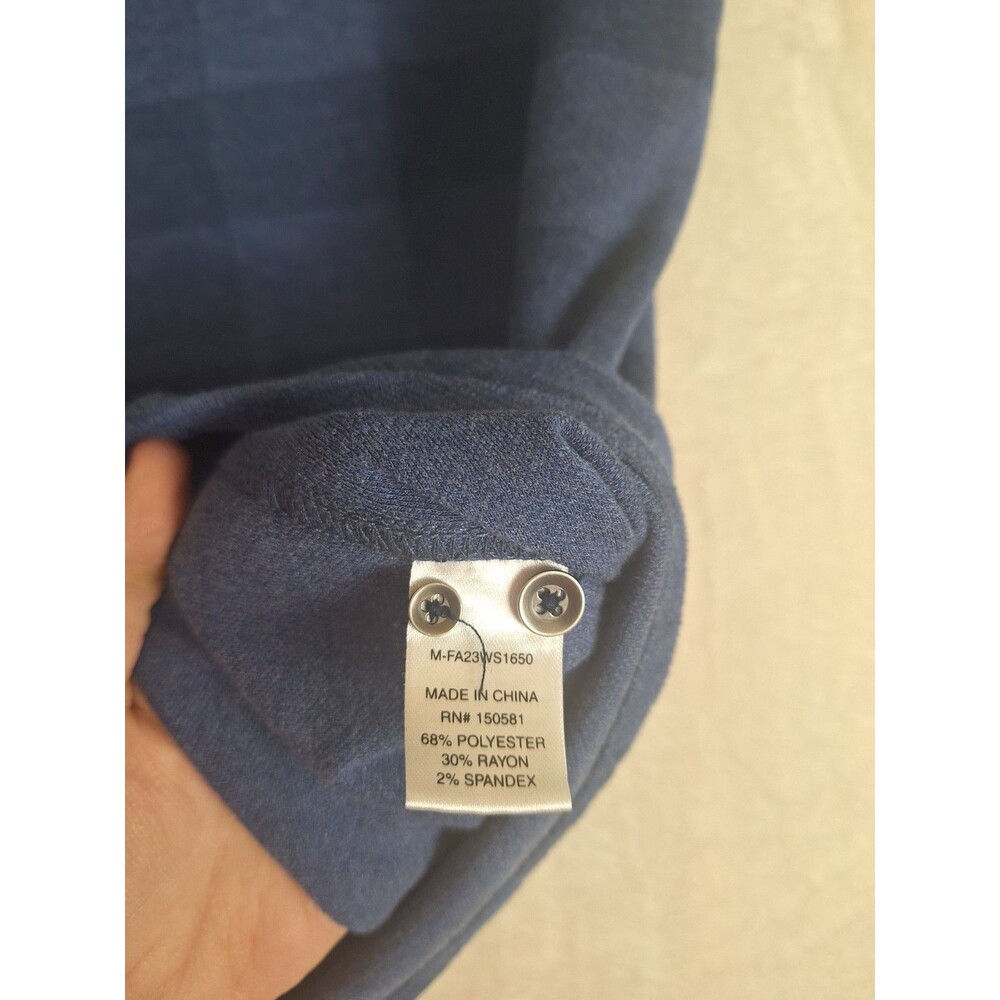 Flag & Anthem Madeflex Flannel Shirt Mens Size XL Button Up Plaid Blue Soft - Picture 9 of 12